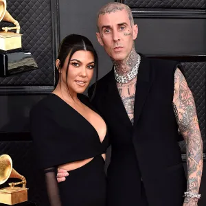 Classic Kravis! Watch Travis Barker Remove Kourtney's Garter With His Teeth