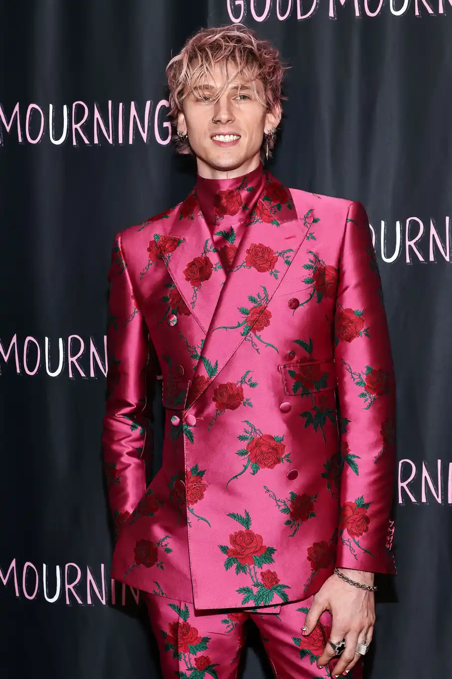 Directorial Debut Megan Fox and Fiance Machine Gun Kelly Hold Hands at Good Mourning Premiere