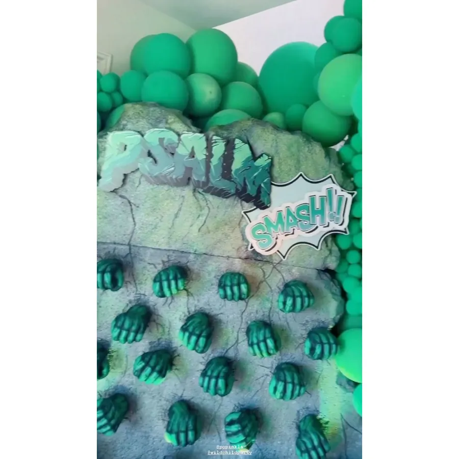 Inside Kim Kardashian Son Psalm Hulk Themed 3rd Birthday Party