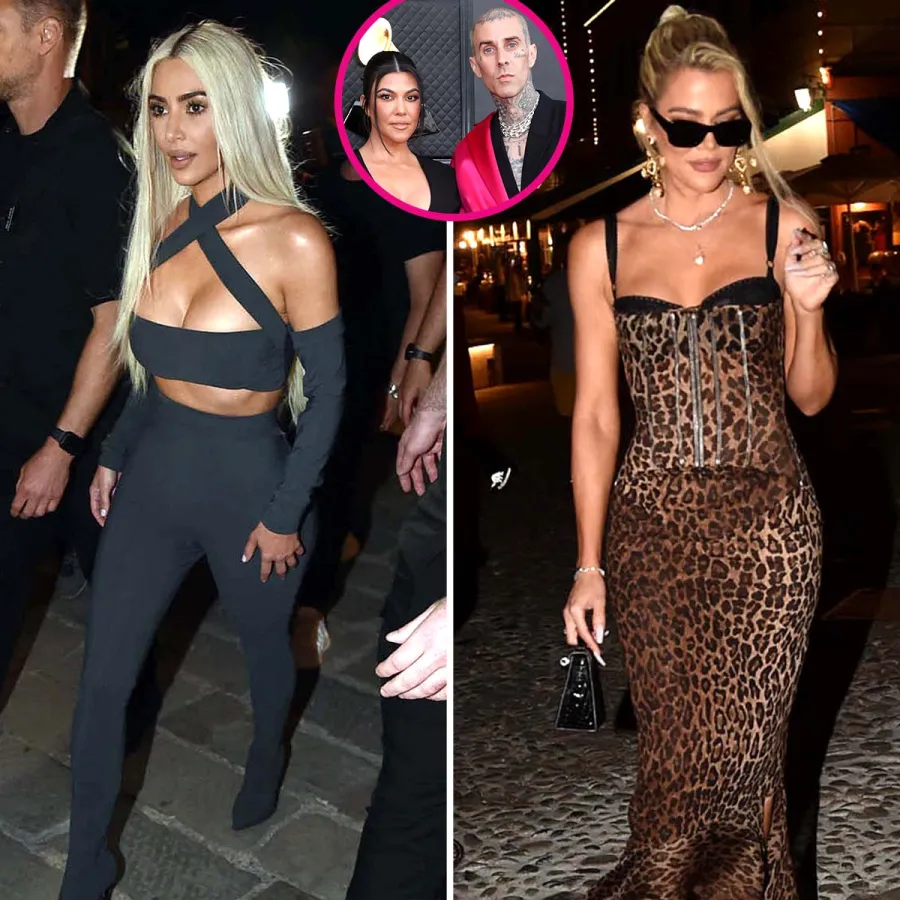 Kardashian Jenner Family Arrives Italy for Kourtney Kardashian Travis Barkers 3rd Wedding