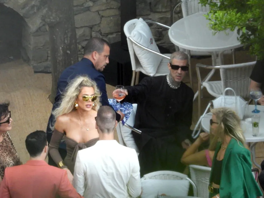Kardashian-Jenner Pre-Wedding Lunch in Italy ahead of Kourtney Travis Barker Wedding