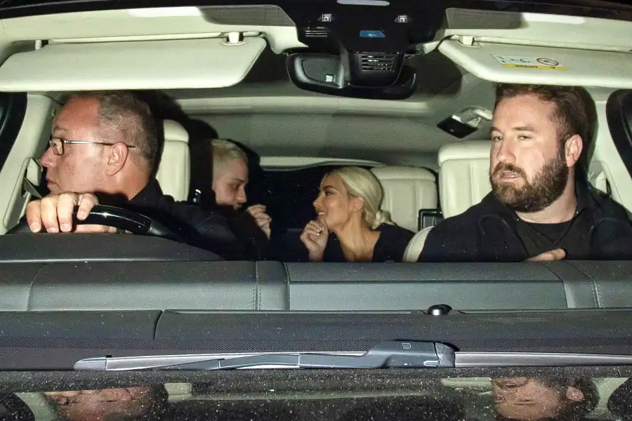 Kim Kardashian Holds Pete Davidson Tight as They Arrive in London 2