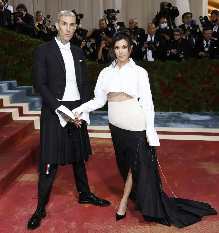 Kourtney Kardashian Travis Barker Rocker Chic Couple Style Update