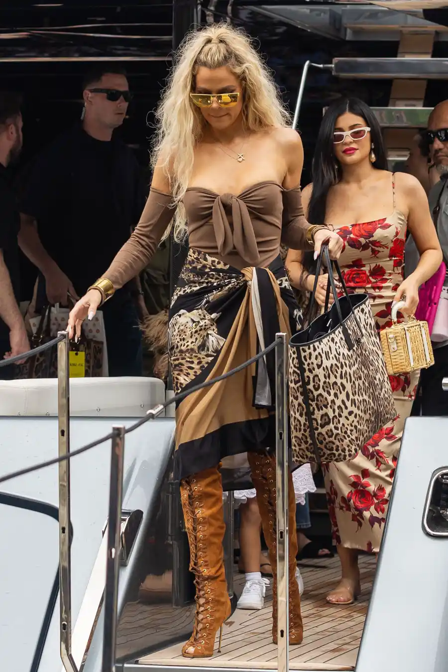 Kourtney Kardashian Wedding Weekend Looks Khloe Kardashian Kylie Jenner