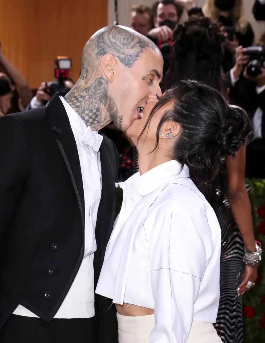 Kourtney Kardashian and Travis Barker Pack on the PDA at 2022 Met Gala 2022 After Skipping the Event 1 Year Prior 05
