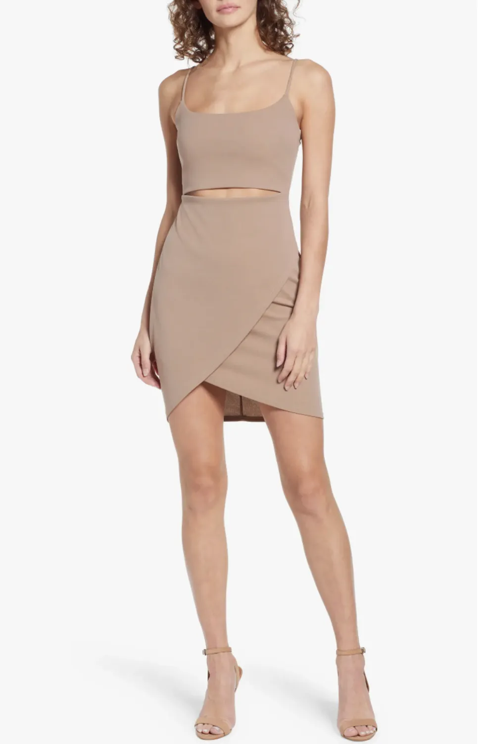 Lulus Cutout on the Town Cutout Body-Con Minidress