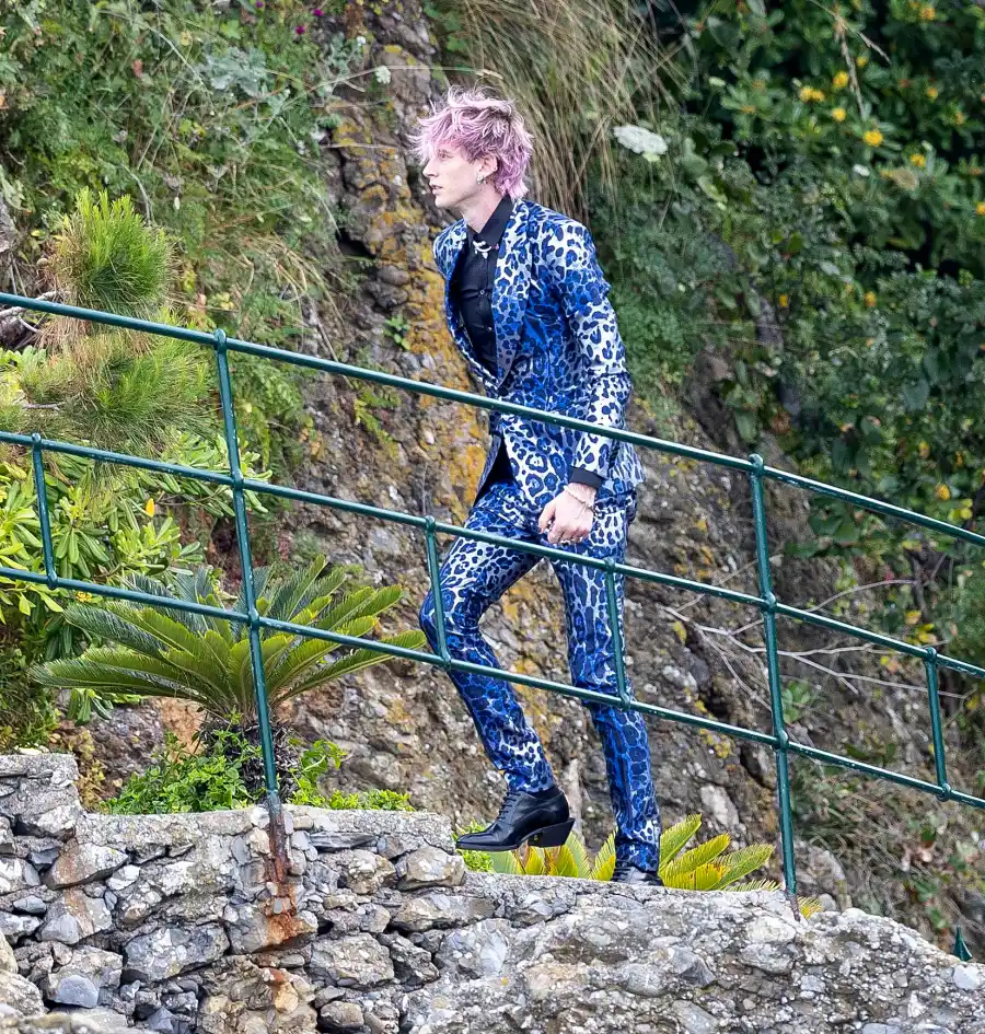 Machine Gun Kelly Kourtney Kardashian and Travis Barker's Wedding Guests