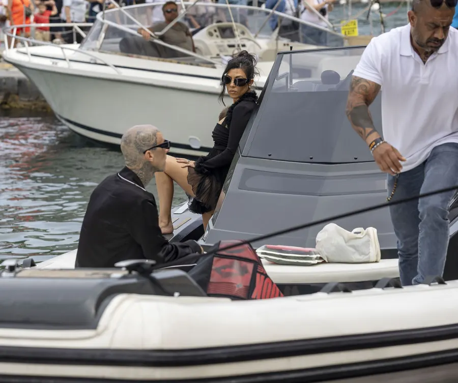 Newlyweds Kourtney Kardashian Travis Barker Spotted After Wedding