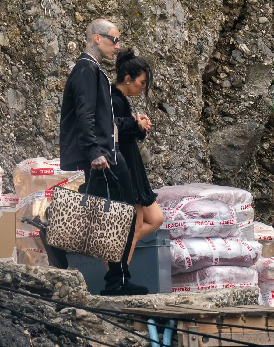 Newlyweds Kourtney Kardashian Travis Barker Spotted After Wedding