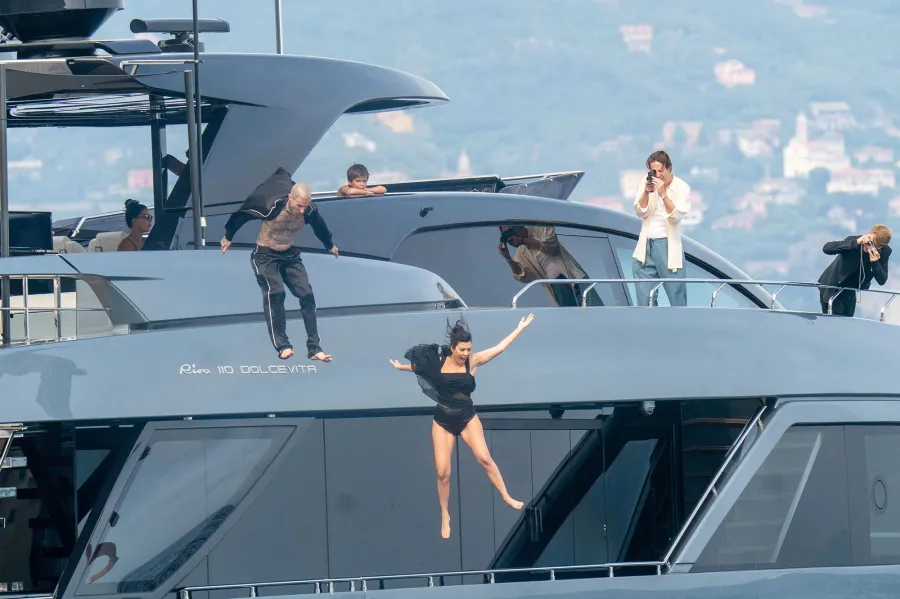 Newlyweds Kourtney Kardashian Travis Barker Spotted After Wedding