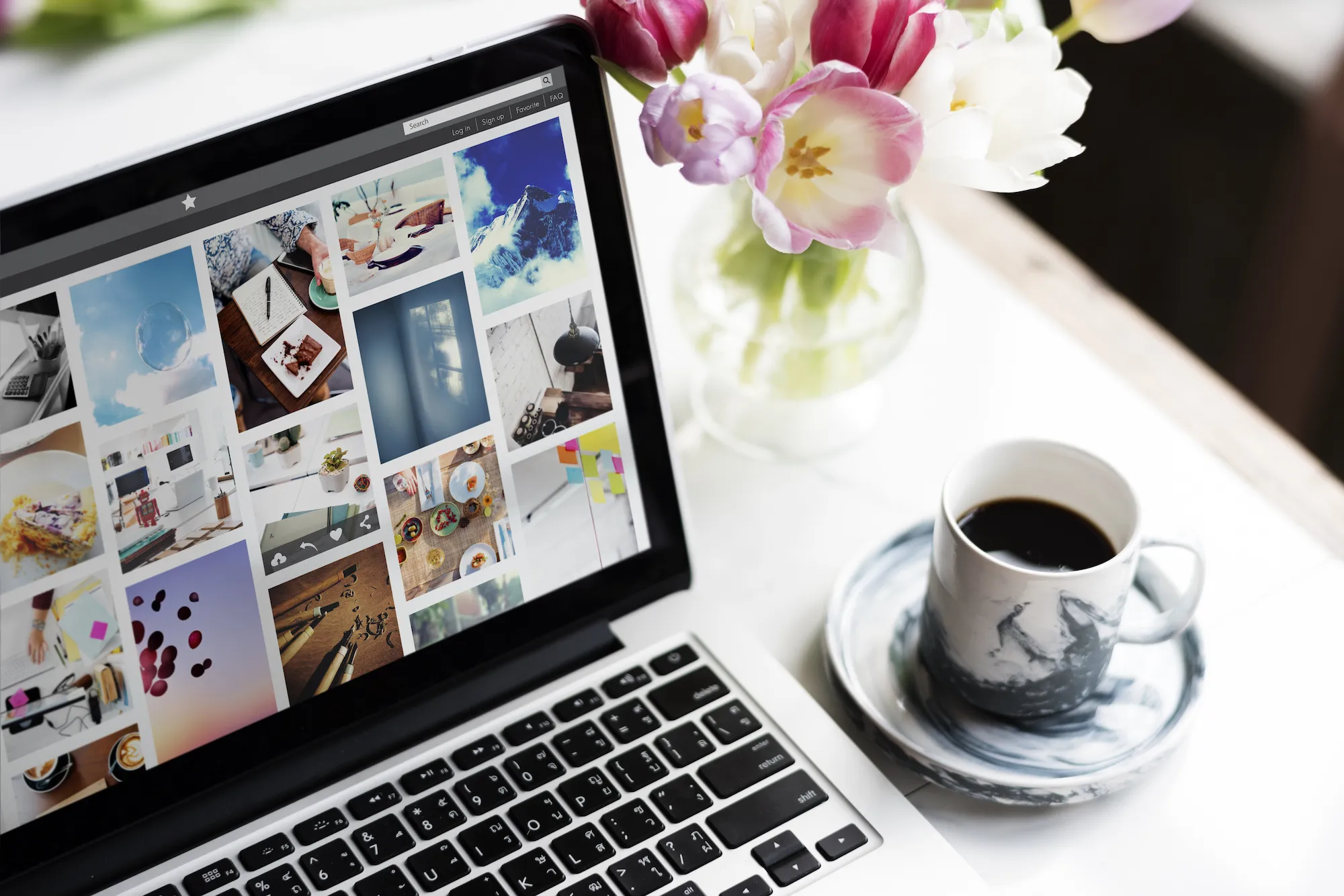 Online-Photo-Gallery-Stock-Photo