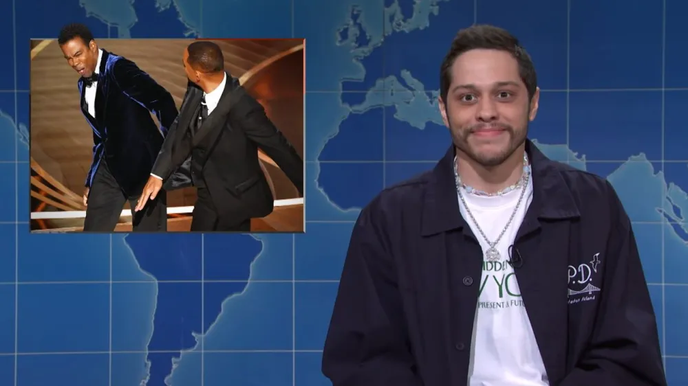 Pete Davidson Addresses Kanye West Feud, Ariana Grande Engagement, More in Last 'SNL' Skit: Watch
