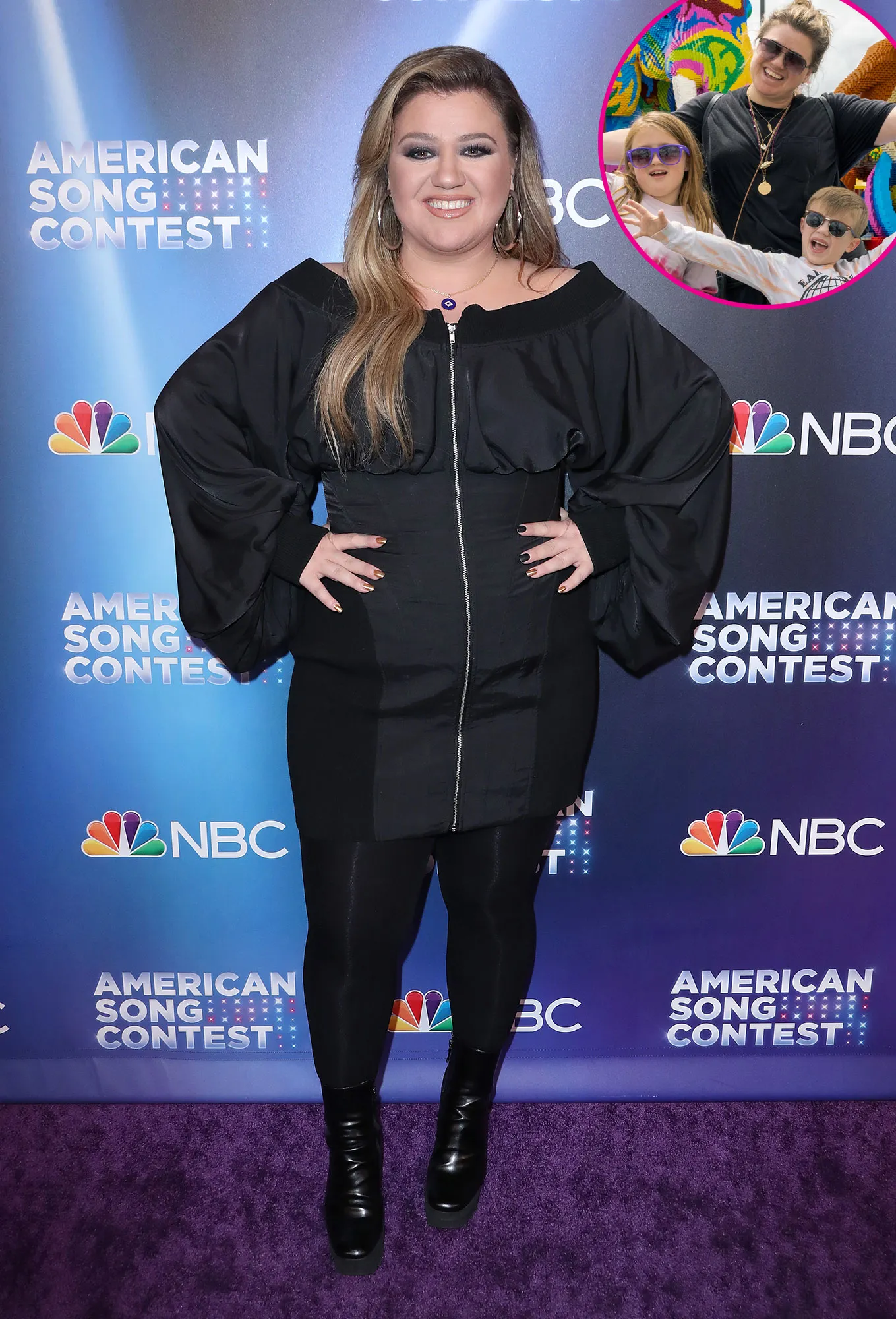 Promo Kelly Clarkson Takes Kids River and Remy to Legoland Theme Park