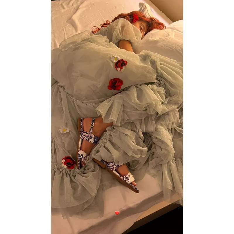 Sleeping Beauty! Penelope Disick Naps in Tulle Dress She Wore to Kravis Wedding