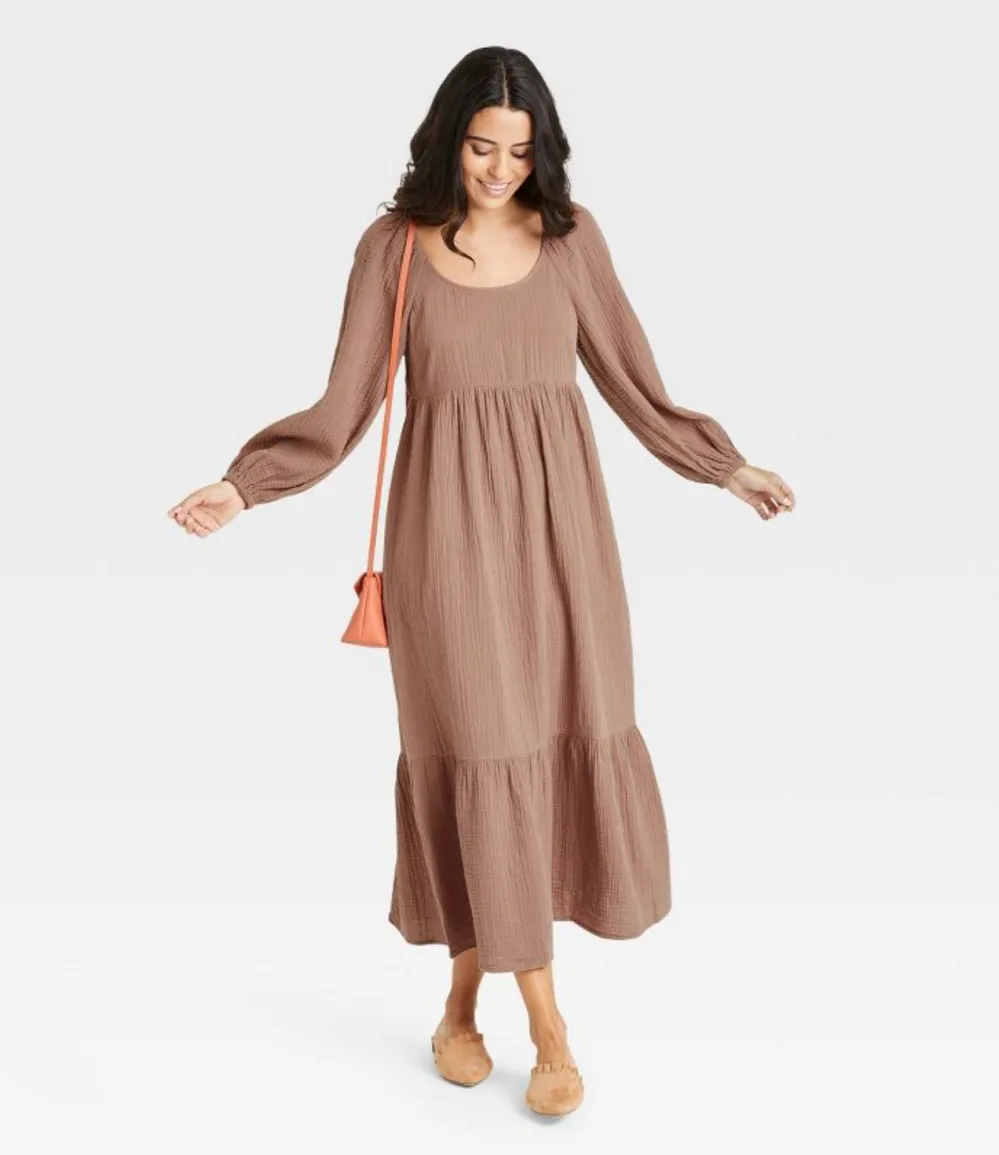 Universal Thread Women's Balloon Long Sleeve Dress