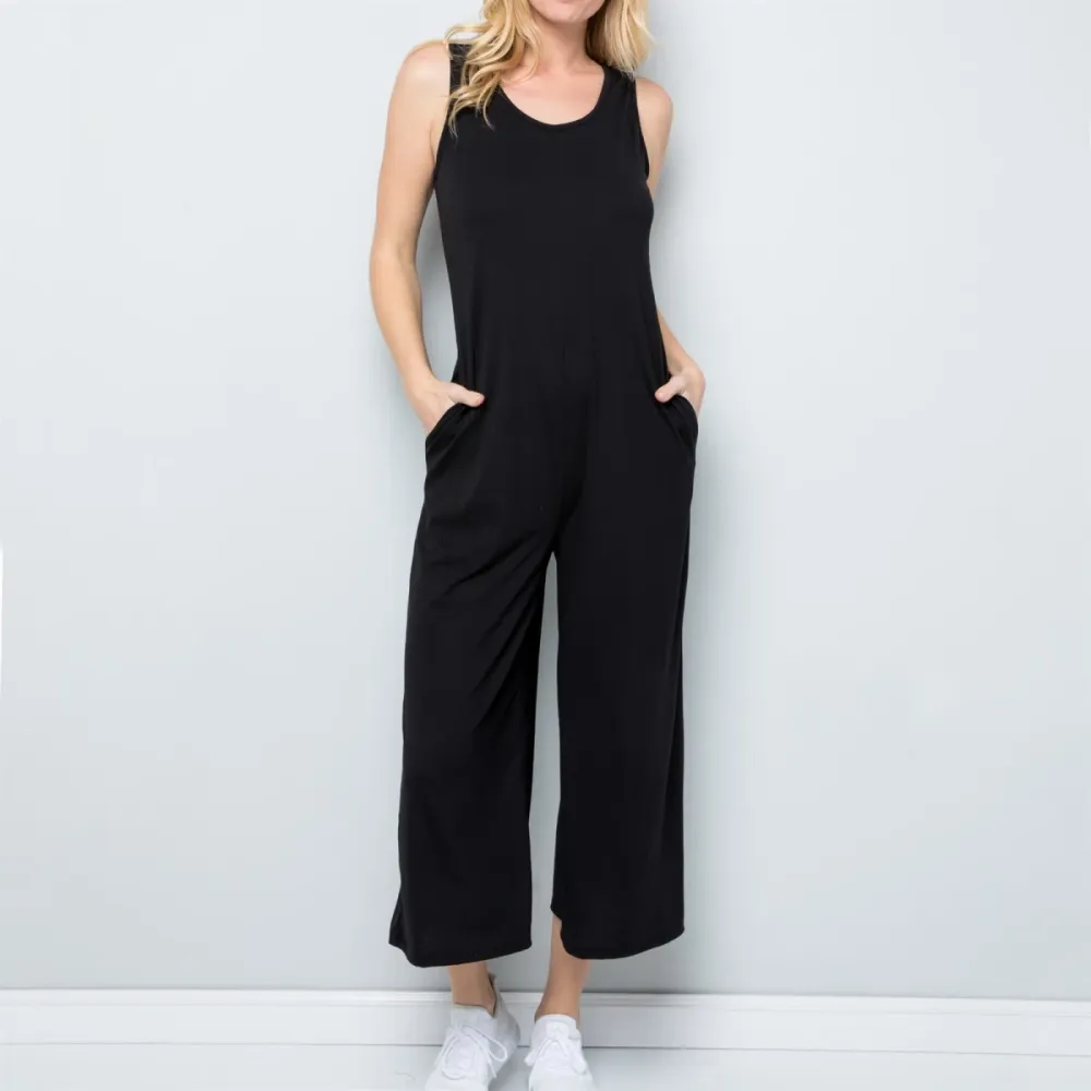 black jumpsuit