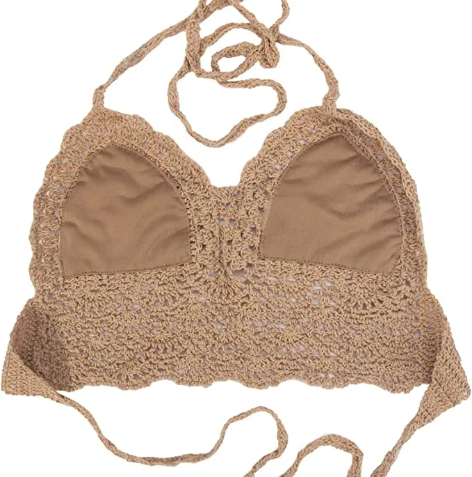 wonuu Women's Summer Beach Crochet Top