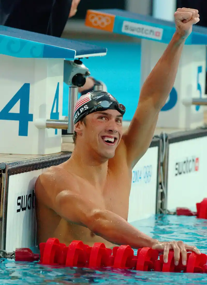 August 14 2004 Michael Phelps Body Evolution