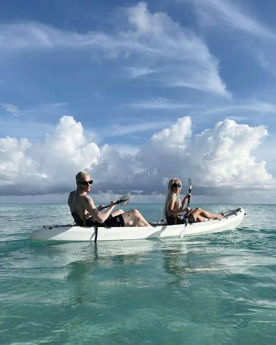 Beach Date Kim Kardashian Stuns Tropical Getaway With Pete Davidson