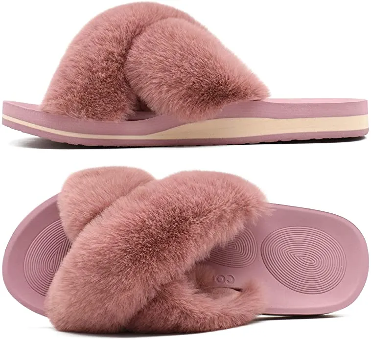 COFACE Women's Fuzzy Slides
