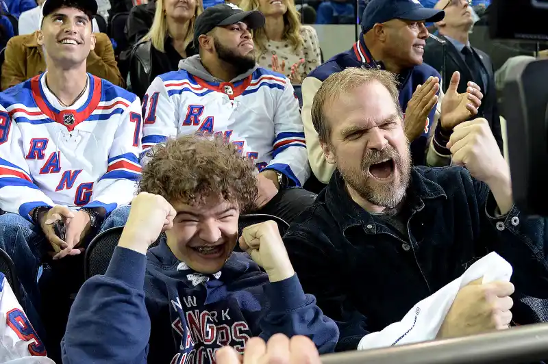 Gaten Matarazzo and David Harbour They Root For Their Teams Just Like Us