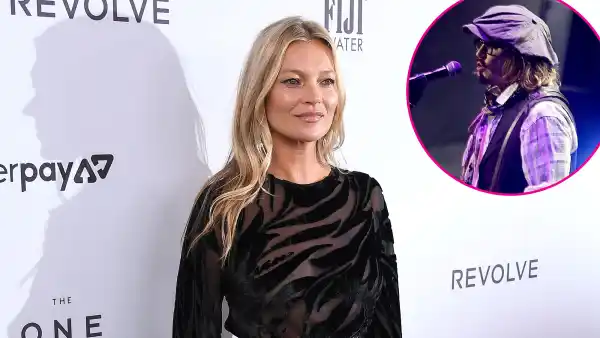 Kate Moss Supports Johnny at London Concert After Testifying in Amber Trial