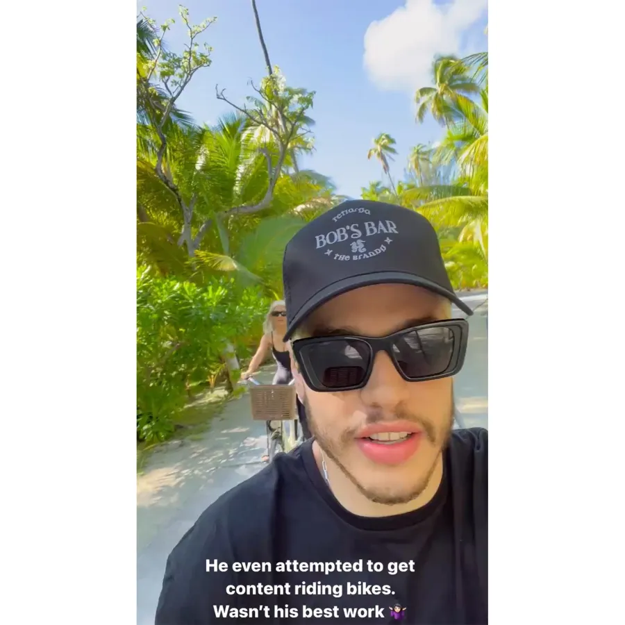 Kim Kardashian Pete Davidson Sexy Beach Photos