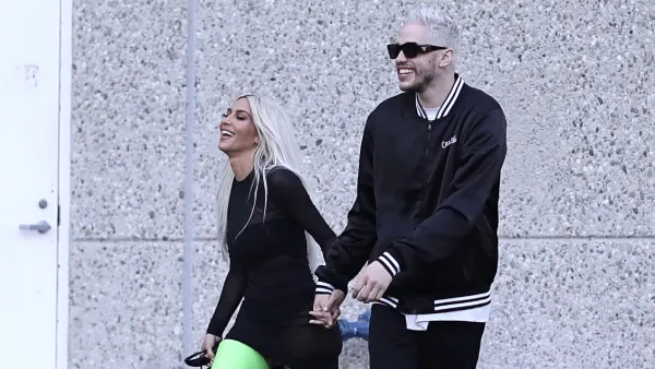 Kim Kardashian and Pete Davidson Hold Hands In Los Angeles: Photos