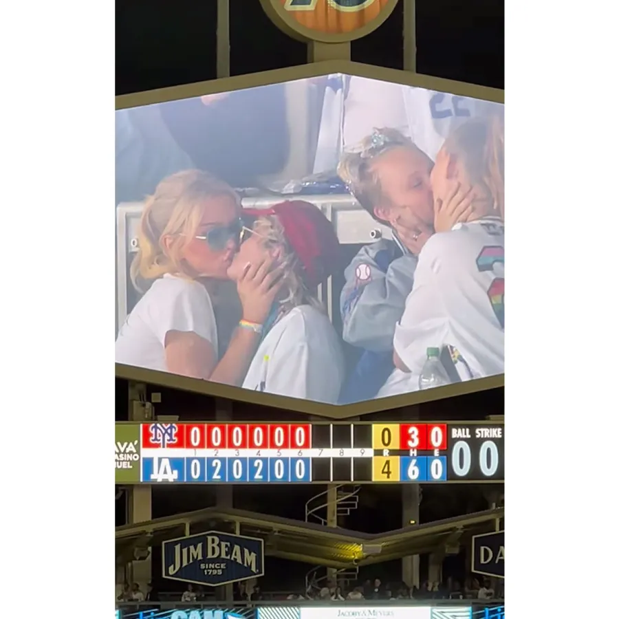 Kiss Cam JoJo Siwa GF Kylie Prew Caught Making Out Dodgers Game