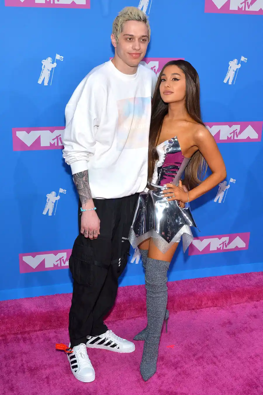MTV Video Music Awards 2018 Ariana Grande Inside Pete Davidson Dramatic Fashion Evolution