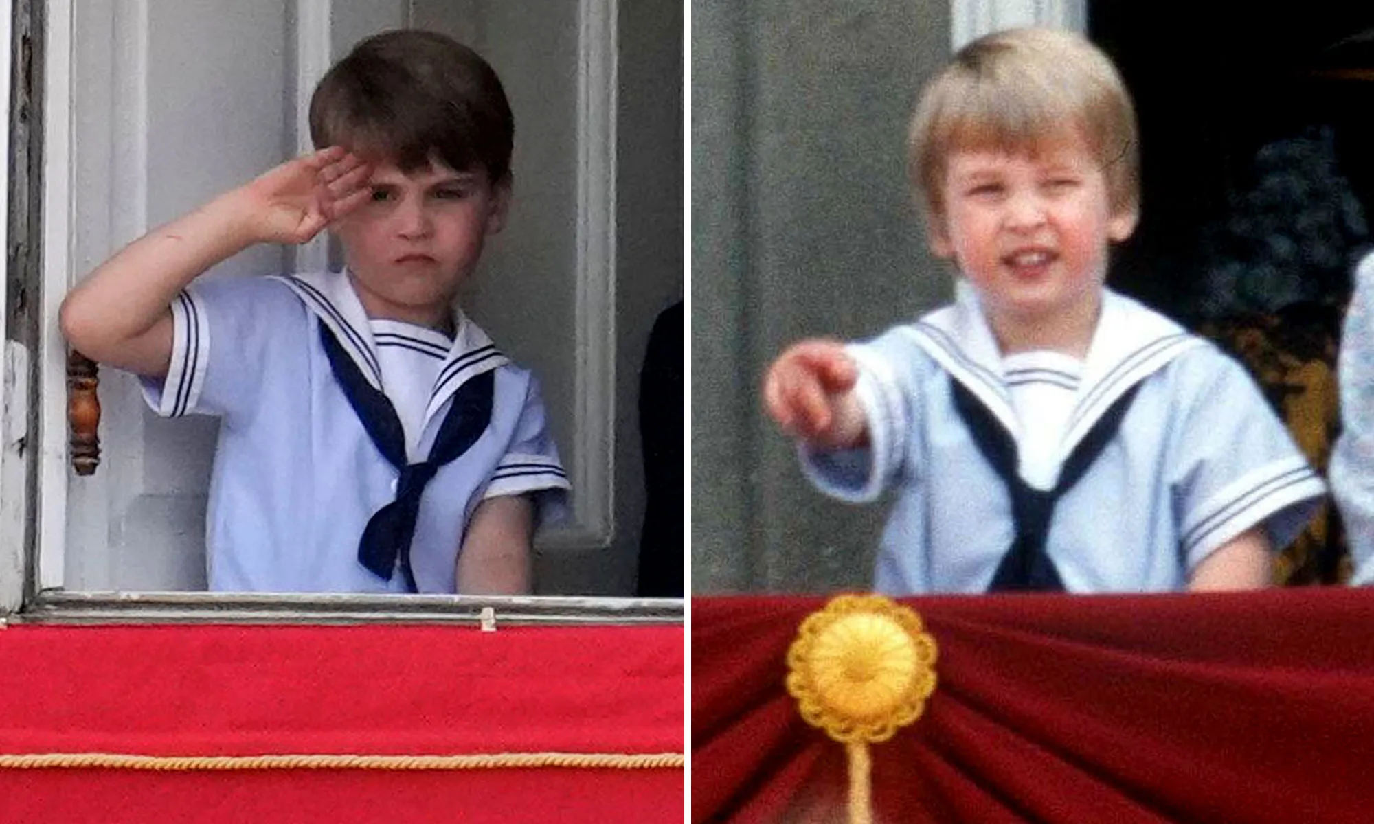 Prince Louis Wears Dad Prince William's Sailor Suit