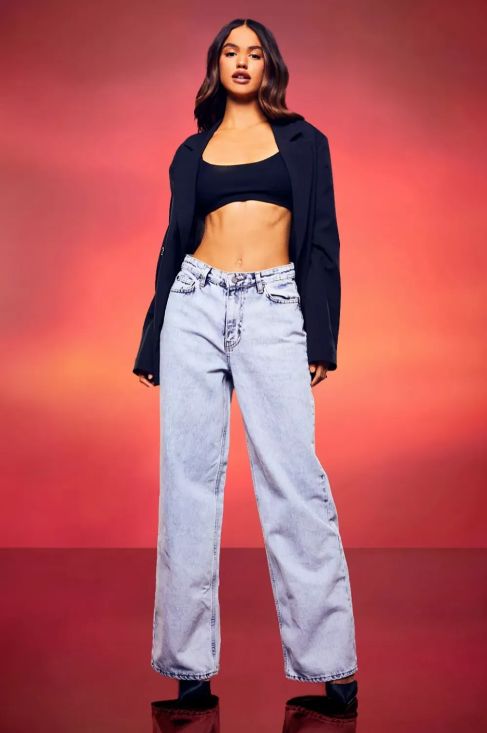 Straight Leg Lightwash Denim Jean