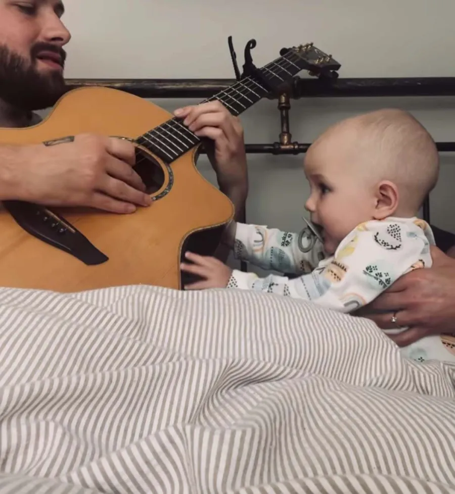 Tom Mann Late Dani Hampsons Family Album With Son Bowie Photos