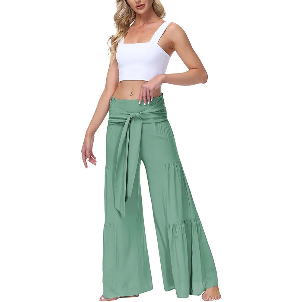 amazon-tiered-palazzo-pants-green