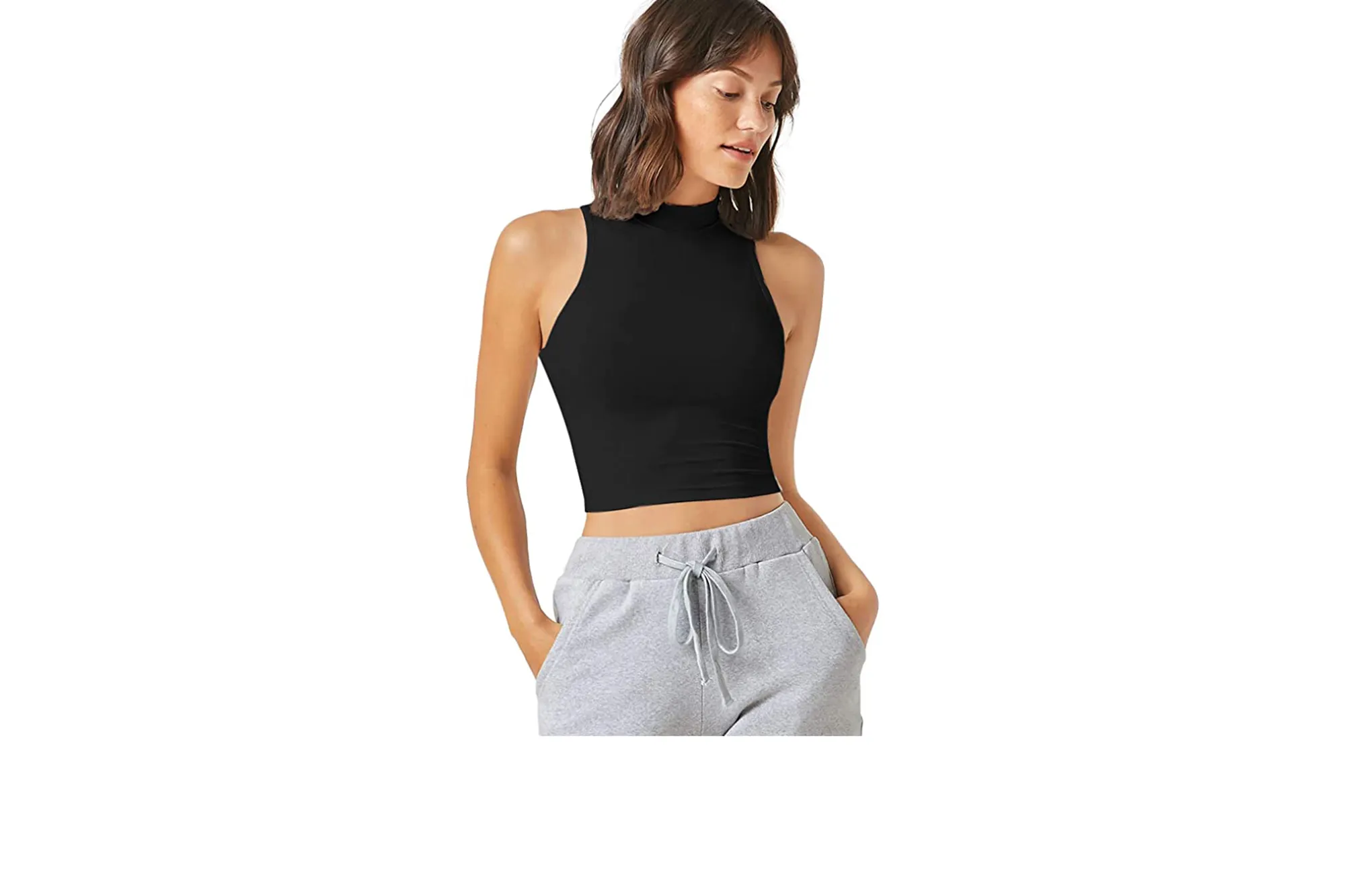 black crop top