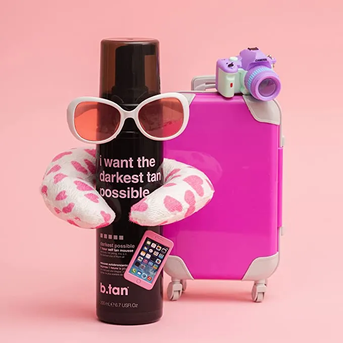 b.tan darkest tan