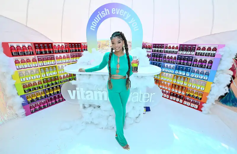 hot pics Halle Bailey vitaminwater Mercury In Retrograde Shelter in New York City teal