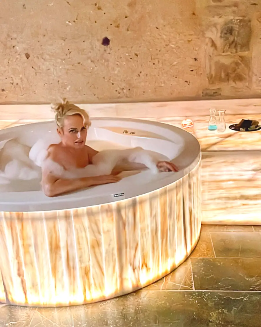Rebel Wilson Soaks It All In by Sharing Bubble Bath Photo From Turkey Vacay