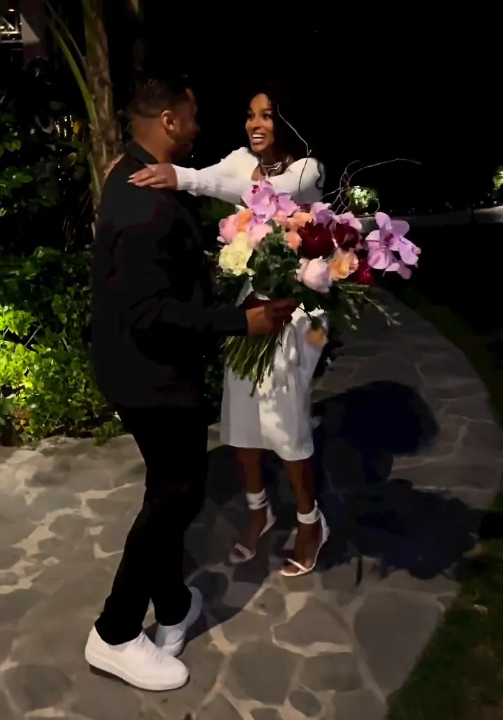 So Sweet! Russell Wilson Surprises Wife Ciara With Floral Bouquet