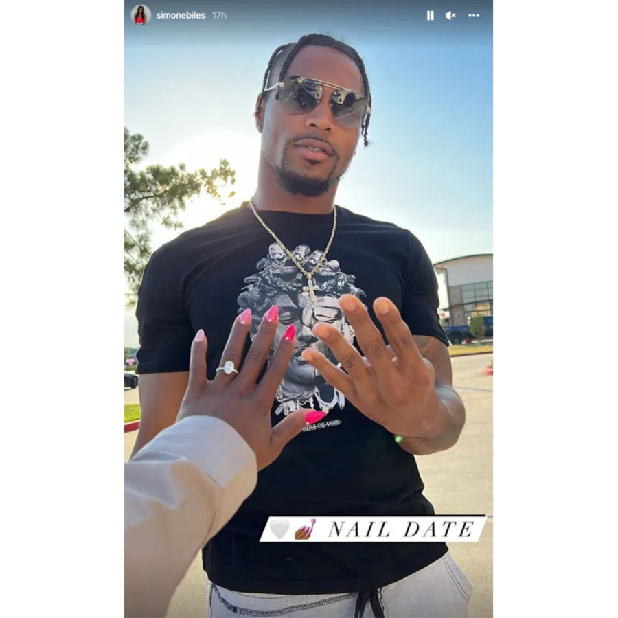 'Nail Date'! Simone Biles Gets Manicure With Fiance Jonathan Owens