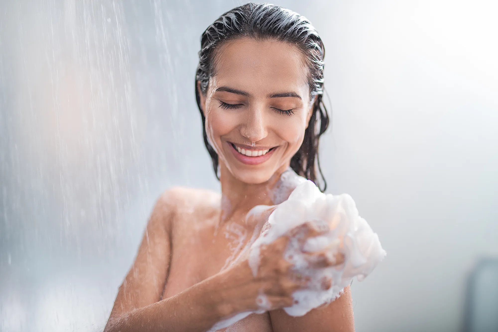 woman-in-shower