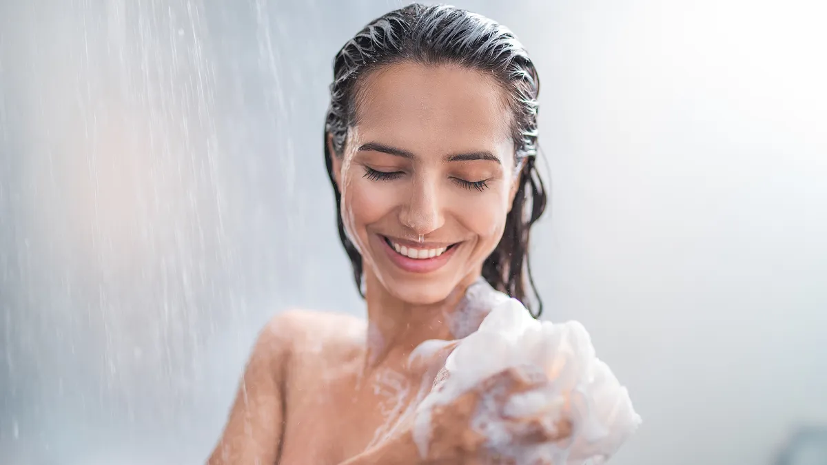 woman-in-shower