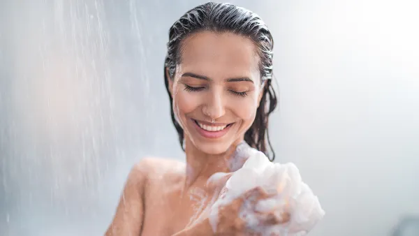 woman-in-shower