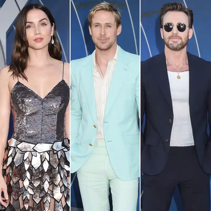 Ana de Armas Sparkles Sequins Gray Man Premiere Ana de Armas Ryan Gosling Chris Evans