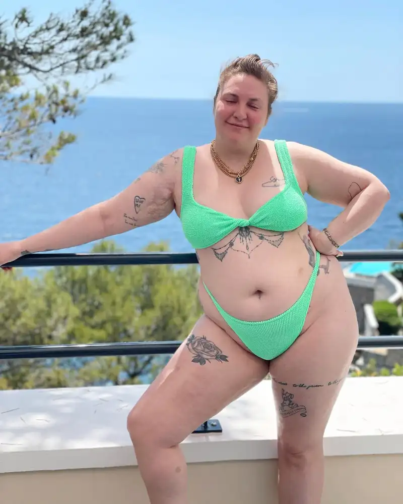 Celebrating Summer Lena Dunham Shows Off Bikini Body Various Swimsuits
