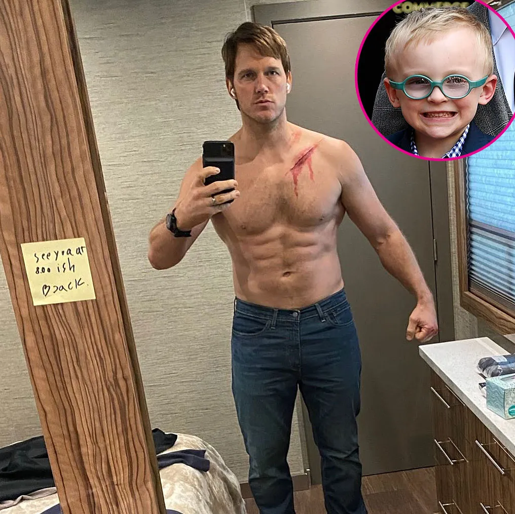 Chris Pratt Son Jack Steals Spotlight From Dad Shirtless Selfie