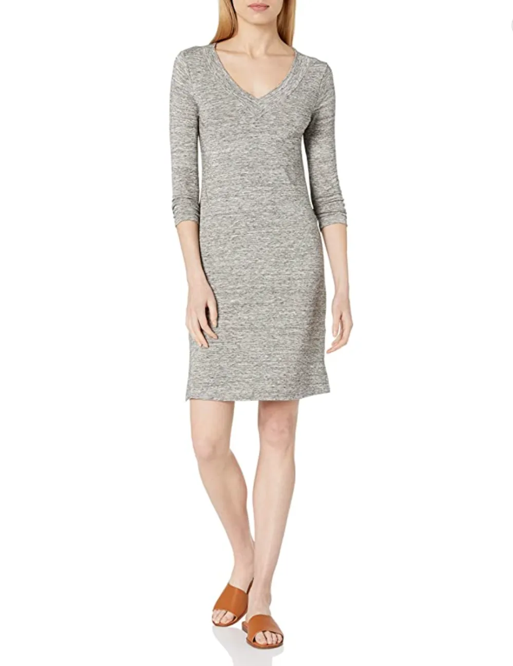Daily Ritual Women's Supersoft Terry V-Neck Dress