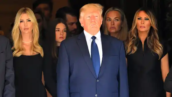 Donald Trump and More Family Members Mourn at Ivana Trump's Funeral 1 Week After Her Death: Photos