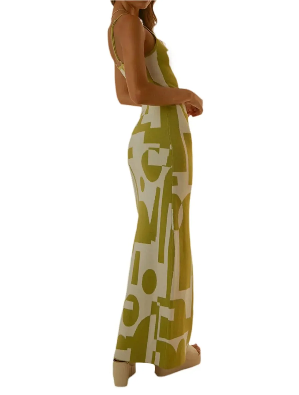 Fabumily Knit Bodycon Maxi Dress