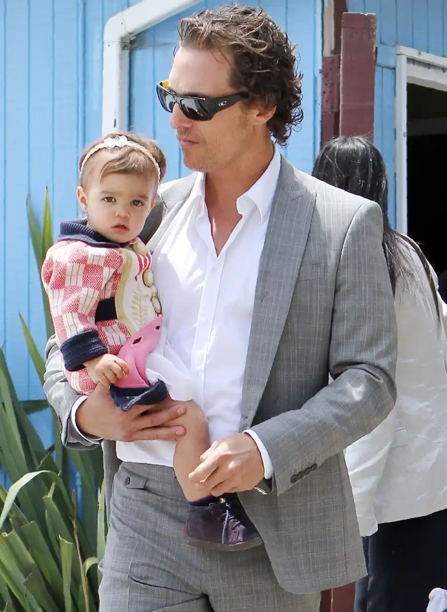 Famous Celeb Dads and Daughters matthew Mcconaughey